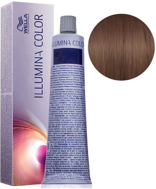 Стійка фарба для волосся Wella Illumina Color 6 - 76 Dark Blonde Brown Violet 60 мл (8005610539379) - зображення 1