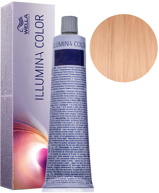 Стійка фарба для волосся Wella Illumina Color 9 - 43 Very Light Blonde Red Gold 60 мл (8005610538594) - зображення 1