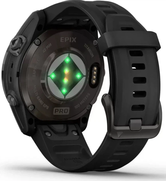 Смарт-часы Garmin Epix Pro Sapphire Edition 42 mm Carbon Grey DLC Titanium with Black Band (010-02802-15) - изображение 6