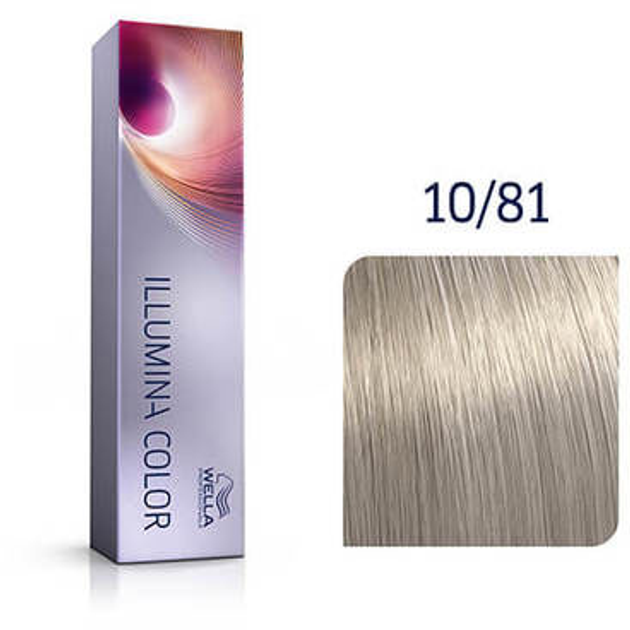 Стійка фарба для волосся Wella Illumina Color Me + 10 - 81 Lightest Blonde Pearl Ash 60 мл (3614228807661) - зображення 1