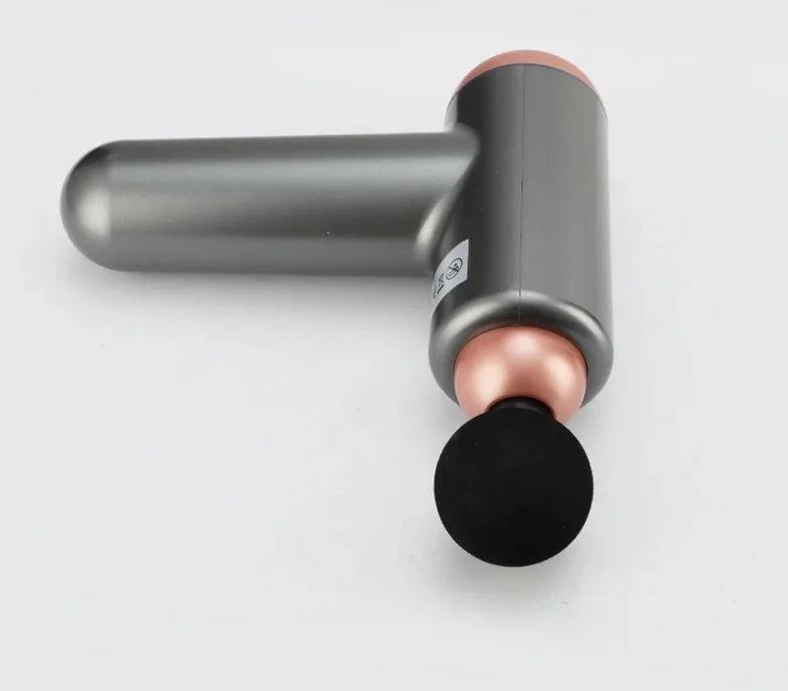 Портативний компактний ручний масажер пістолет Massage Gun DSP Encore PRO для спини і всього тіла 4 в 1 сірий - зображення 9