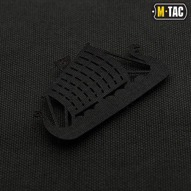 M-Tac нашивка Драккар наскрізна Laser Cut Black - зображення 2