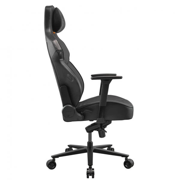 Крісло ігрове NxSys Aero Black, дихаюча екошкіра, сталевий каркас - зображення 5