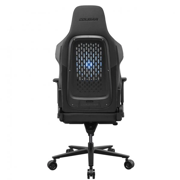 Крісло ігрове NxSys Aero Black, дихаюча екошкіра, сталевий каркас - зображення 7