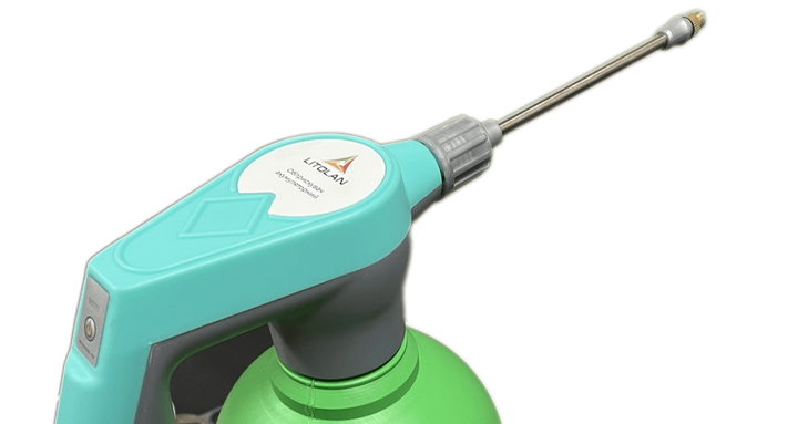 Обприскувач акумуляторний Litolan 2 літри 2000 mAh Ø13,4*30 см (для квітів, рослин, дезінфекції) Україна - зображення 4