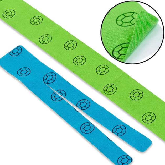 Кінезіо тейп (Kinesio tape) нарізаний SP-Sport LEG довжина 15см, 58,5см - зображення 1