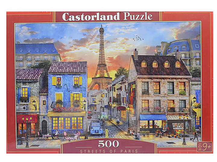 Пазли 500 «Вулиці Парижа» CASTORLAND (В-52684) 