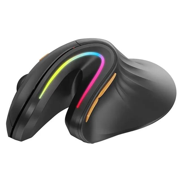 Компьютерная вертикальная мышь ProtoArc EM11, беспроводная Bluetooth 4.0 + 2.4G, черная (78362987) - изображение 1