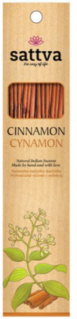 Kadzidło Sattva Natural Incense indyjskie cynamon 15 szt (5903794180161) - obraz 1