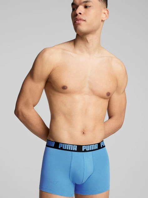 Zestaw majtek męskich typu bokserki 2 szt Puma Basic Boxer 2P 90682372 XL Niebieski/Czarny (8720245482370) - obraz 3