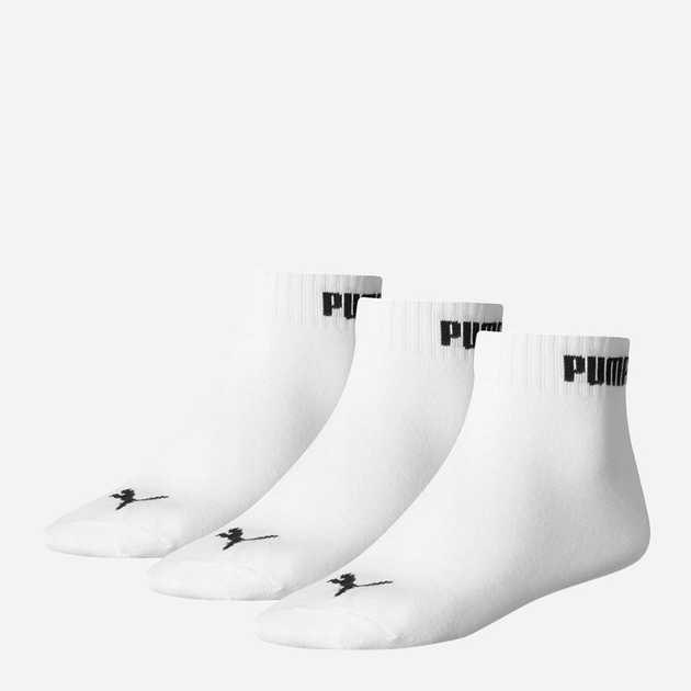 Набір дитячих шкарпеток 3 пари Puma Kids Quarter 3P 90737505 23-26 Білий (8718824618609) - зображення 1
