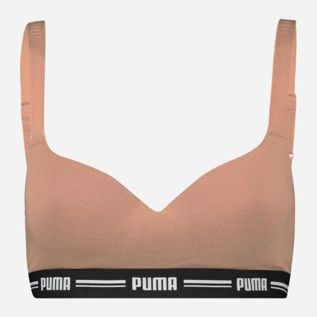 Biustonosz Puma Women Padded Top 90786312 XS Beżowy (8720245348690) - obraz 1