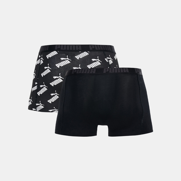 Komplet męskich majtek 2 sztuki Puma Men Aop Boxer 2P 93505401 S Czarny (8720245044936) - obraz 2