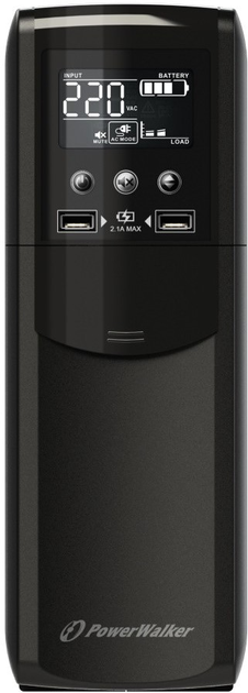 UPS PowerWalker VI 600 CSW FR 600VA (360W) Black - obraz 2