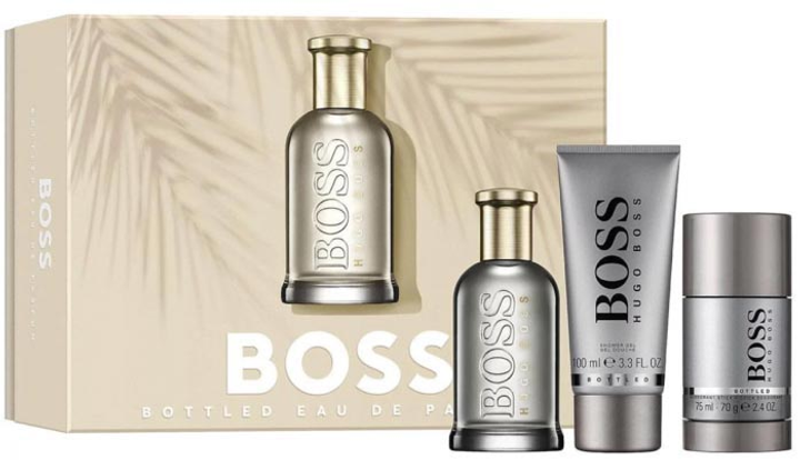 Zestawy kosmetyków do pielęgnacji Hugo Boss Set Boss Bottled Woda perfumowana 100 ml + Żel pod prysznic 100 ml + Dezodorant 75 ml (3616304099380) - obraz 1