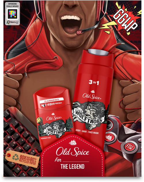 Наборы для ухода за кожей Old Spice Wolfthorn Дезодорант 50 мл шампунь ...