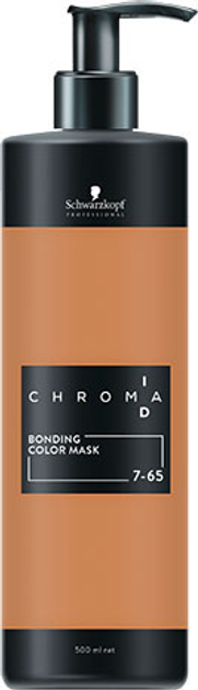 Маска для фарбування волосся Schwarzkopf Chroma Id 7 - 65 Medium Blonde Chocolate Gold 500 мл (4045787532258) - зображення 1