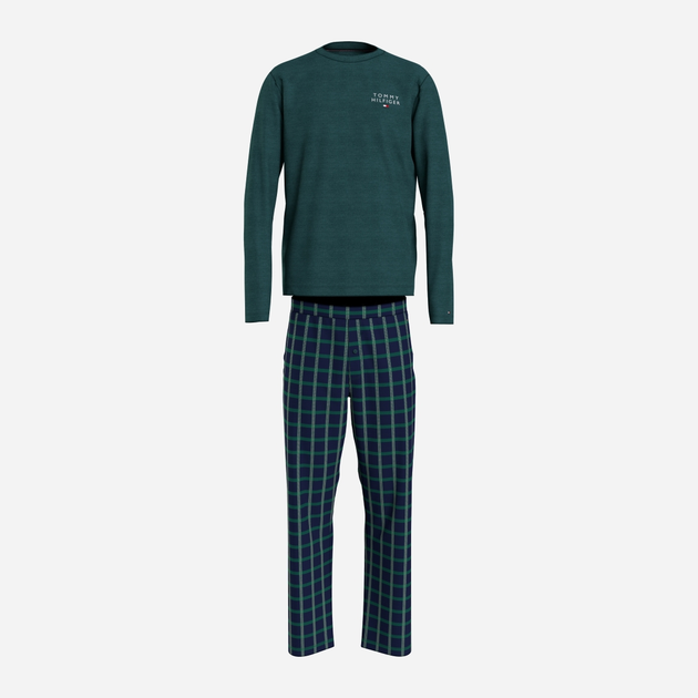 Piżama męska z długimi spodniami i długim rękawem Tommy Hilfiger UM0UM03130 XS Zielona (8720645421078) - obraz 4