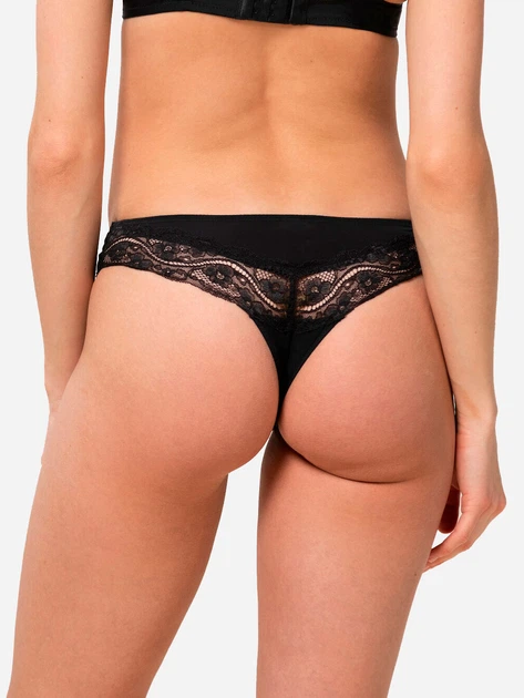 Набір трусиків танга жіночих Triumph 10218673 XL 2 шт Чорний (7613108773504) - зображення 3