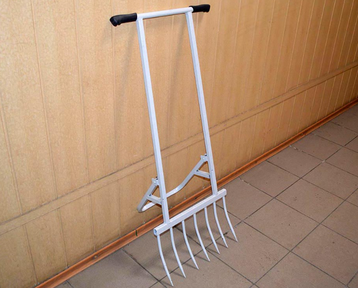 七狸 Лопата для огорода на 7 зубьев, чудо вилы с согнутыми