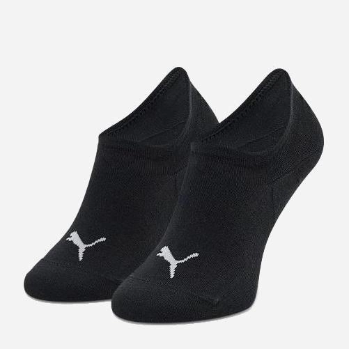 Набір чоловічих шкарпеток 3 пари Puma Unisex Footie 2P High Cut 90798101 39-42 Чорний (8720245034647) - зображення 1