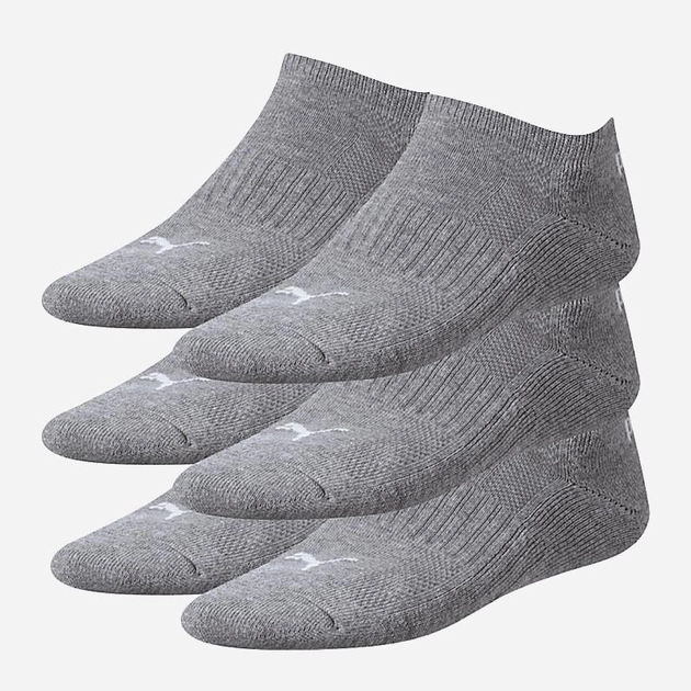 Набір чоловічих шкарпеток 3 пари Puma Cushioned Sneaker 3P Unisex 90794203 43-46 Сірий (8720245028875) - зображення 1
