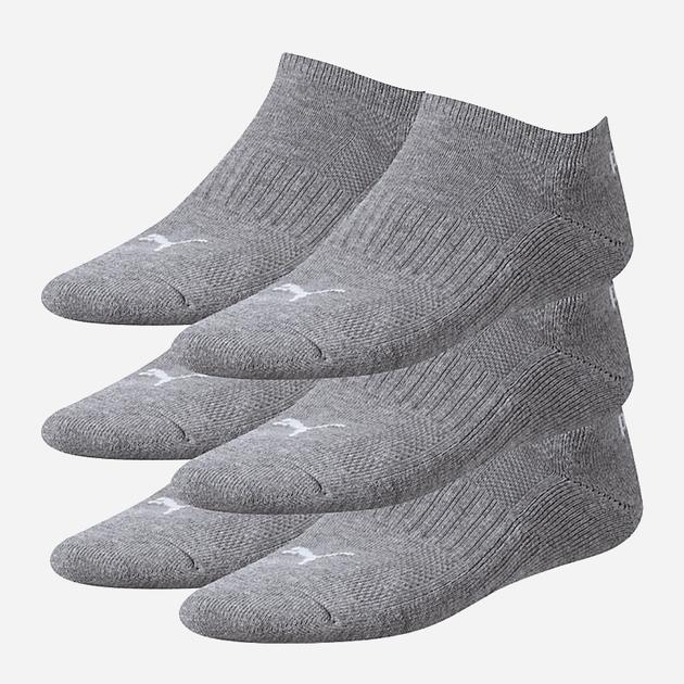 Набір чоловічих шкарпеток 3 пари Puma Cushioned Sneaker 3P Unisex 90794203 39-42 Сірий (8720245028868) - зображення 1
