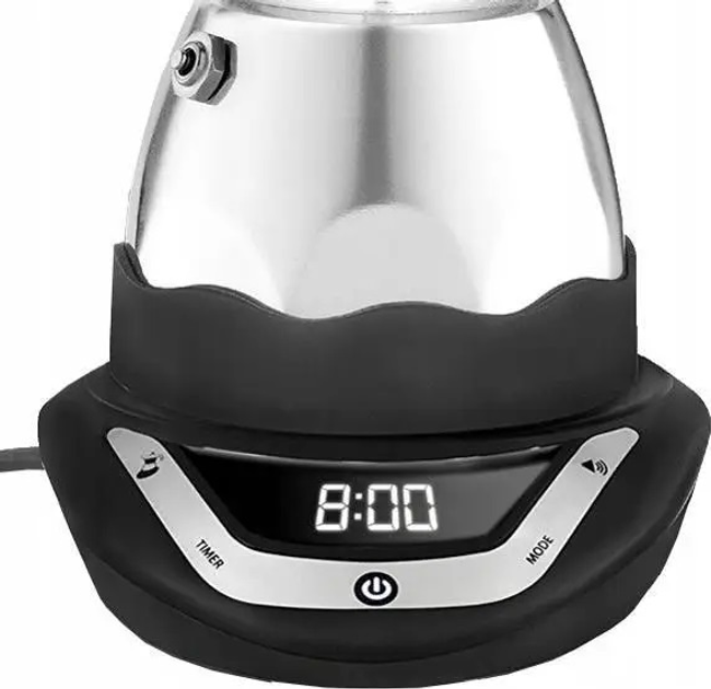 Kawiarka ciśnieniowa Bialetti Moka Timer 360 W srebrna (8006363009997) - obraz 3