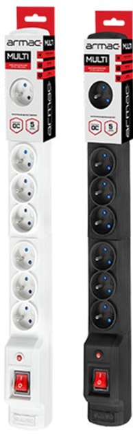 Listwa zasilająca Armac Multi M9 9 gniazd 1.5 m czarny (M9/15/CZ) - obraz 3