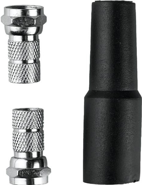 Wtyk F z gumową osłoną DPM 7 mm 2 szt (5903332585939) - obraz 3