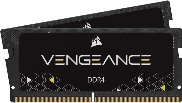 Pamięć RAM Corsair SODIMM DDR4-2666 32768MB PC4-21300 (Kit of 2x16384MB) Vengeance Black (CMSX32GX4M2A2666C18) - obraz 1