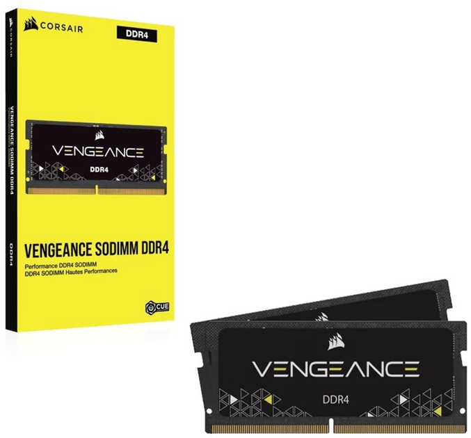 Оперативна пам'ять Corsair SODIMM DDR4-2666 32768MB PC4-21300 (Kit of 2x16384MB) Vengeance Black (CMSX32GX4M2A2666C18) - зображення 4