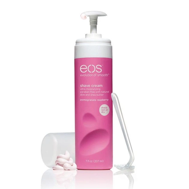 Крем для бритья EOS evolution of smooth Ultra Moisturizing Pomegranate Raspberry Гранат и малина (207 мл) - изображение 7