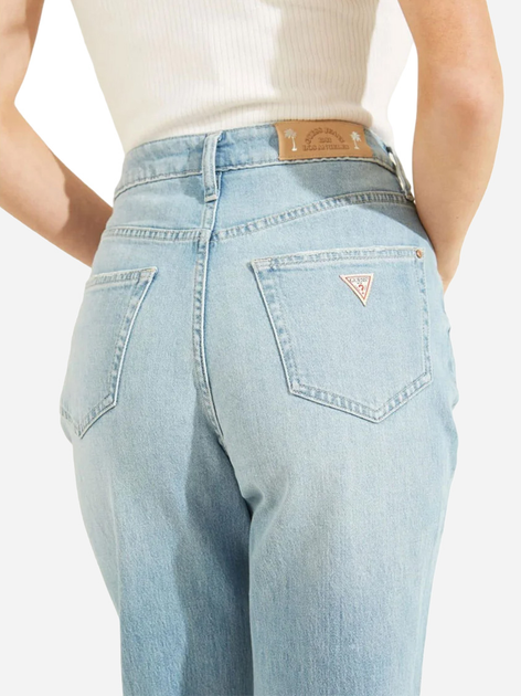 Jeansy regular fit damskie Guess W2GA73D4MS1 30-32 Niebieskie (7628067239923) - obraz 3