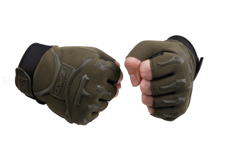 Тактичні рукавички Mechanix Wear короткопалі утеплені з захистом на кісточки зелені One size - зображення 2