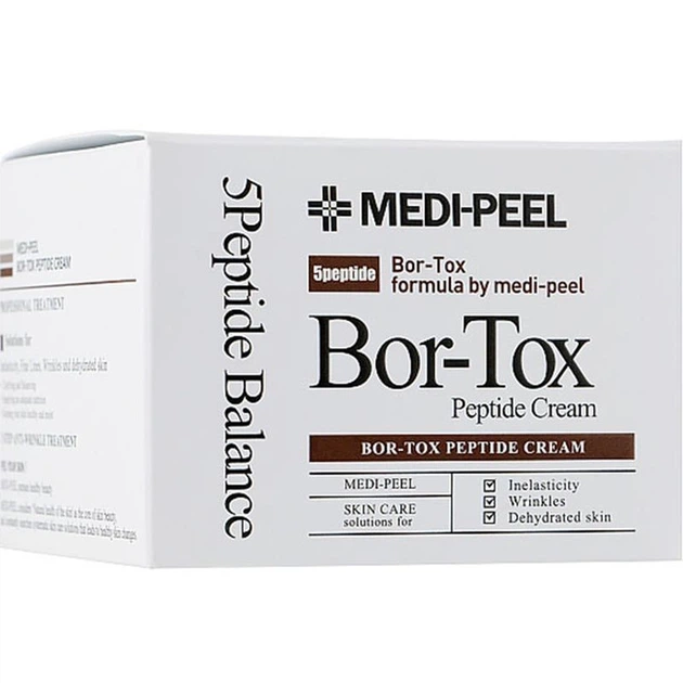 Крем для обличчя з пептидами MEDI PEEL BOR-TOX PEPTIDE CREAM - 50 мл - Фото 2 Крем для обличчя з пептидами MEDI PEEL BOR-TOX PEPTIDE CREAM - 50 мл - зображення 2