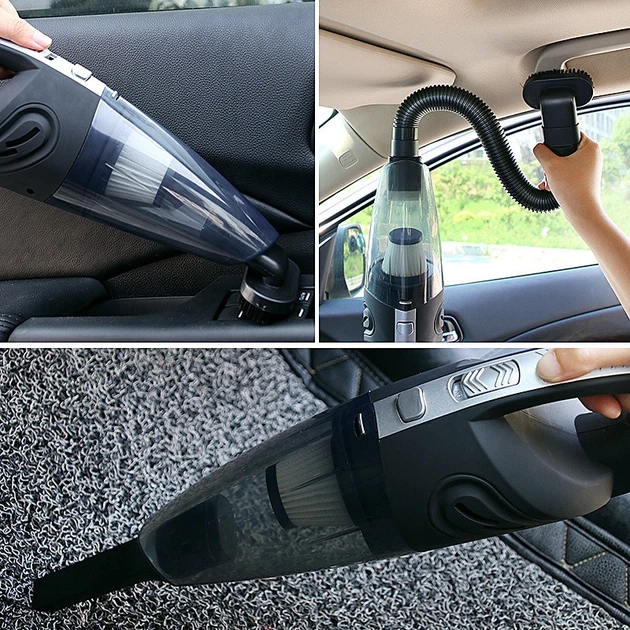 Автомобільний пилосос Winso W6-Cleaner акумуляторний, шланг, 4 насадки, для сухого та вологого прибирання - зображення 3