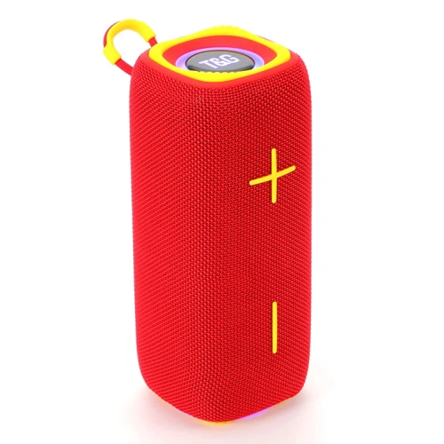 Портативна Bluetooth колонка TG654 8W з підсвічуванням Red - Фото 1 Портативна Bluetooth колонка TG654 8W з підсвічуванням Red - зображення 1