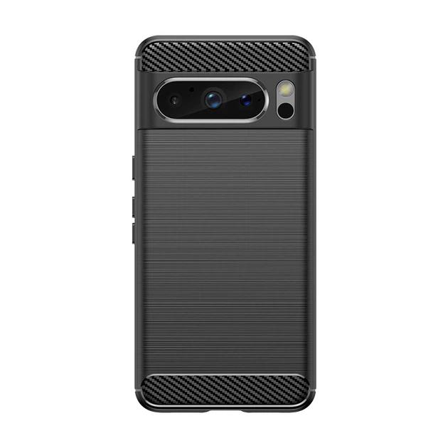 Чохол Lenuo Carbon Fiber для Google Pixel 8 Pro Black - Фото 1 Чохол Lenuo Carbon Fiber для Google Pixel 8 Pro Black - изображение 1