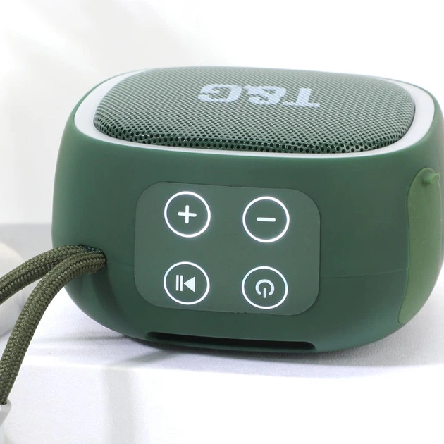Портативная Bluetooth колонка TG659 с ремешком Green - изображение 2