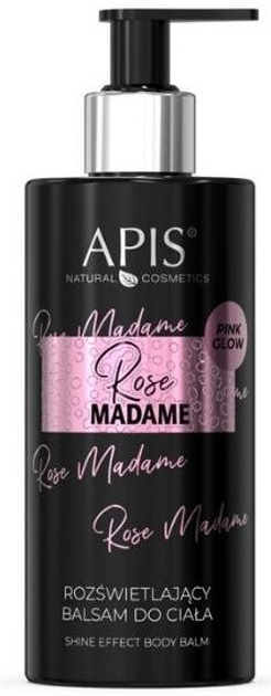 Бальзам для тіла Apis Rose Madame Shine Effect Body Balm освітлюючий 300 мл (5901810007393) - зображення 1