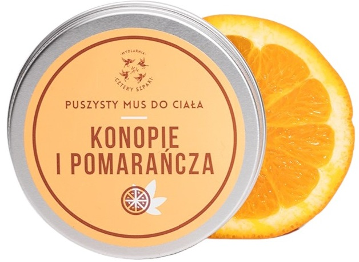 Mus do ciała Mydlarnia Cztery Szpaki Konopie i Pomarańcza 150 ml (5906660352006) - obraz 1