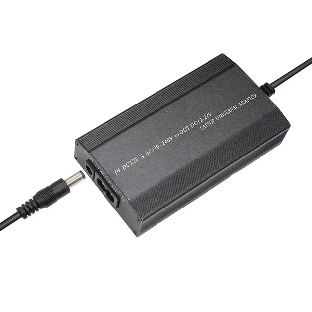 Блок живлення для ноутбуків універсальний Power 150W-12/24V з набором перехідників 8 шт., для машини та дому - зображення 4