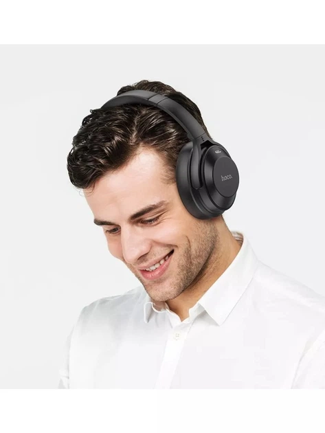Bluetooth наушники накладные Hoco W37 Sound Active Noise Reduction с активным шумоподавлением Black - Фото 4 Bluetooth наушники накладные Hoco W37 Sound Active Noise Reduction с активным шумоподавлением Black - изображение 4