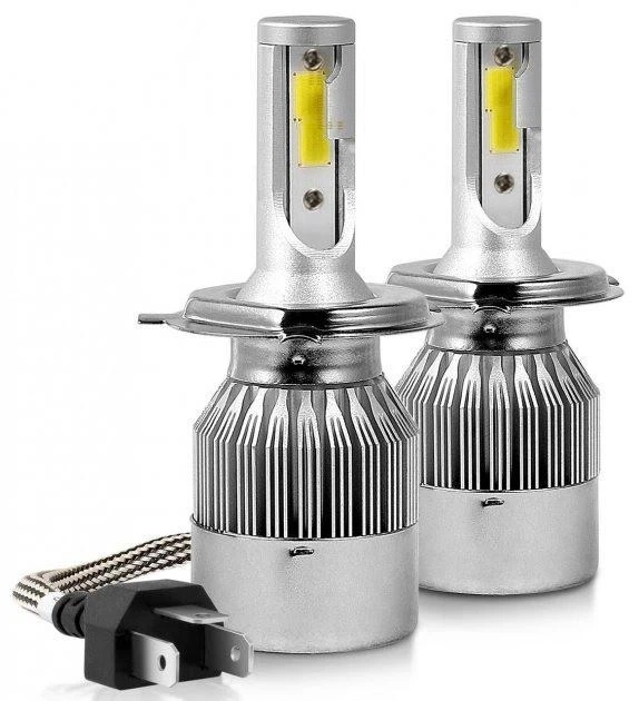 Автолампы LED C6 H4 6500K 36W 12/24v Turbo Led HeadLight с активным охлаждением головной свет для фар - изображение 2
