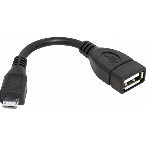 Переходник OTG micro USB M - USB AF Defender 87300 8см черный - Фото 1 Переходник OTG micro USB M - USB AF Defender 87300 8см черный - изображение 1