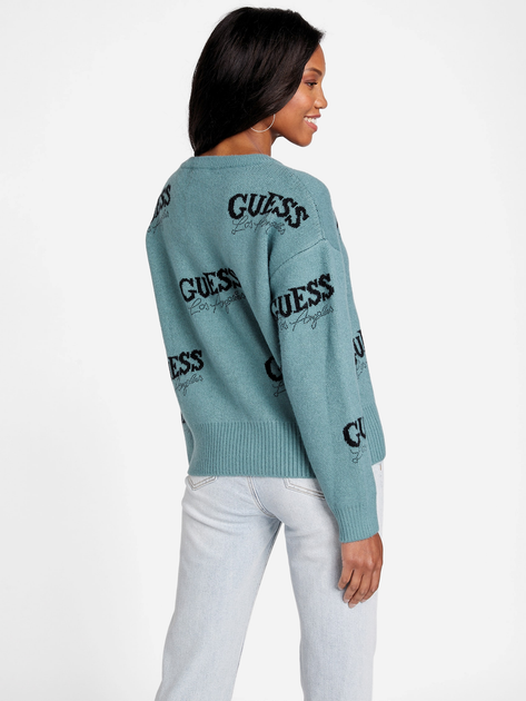 Sweter damski Guess Q2RR14Z34Z0-A806 L Błękitny (7621701046055) - obraz 2