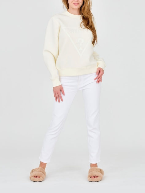 Bluza damska bez kaptura Guess V3RQ19K7UW2-G1CX XL Beżowa (7621701502322) - obraz 3