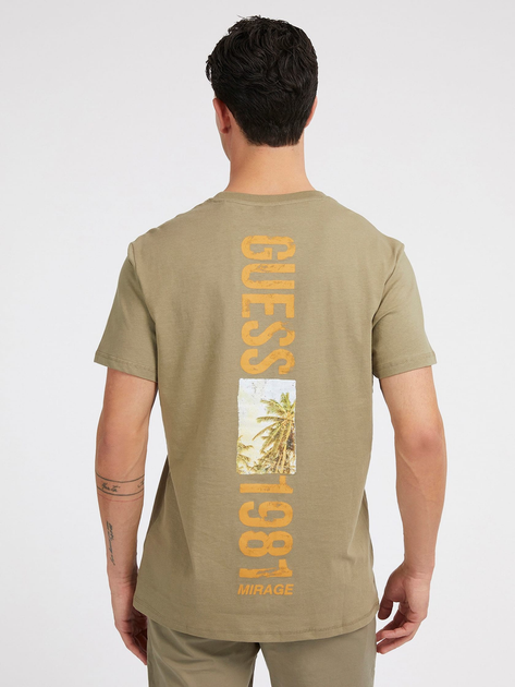 Koszulka męska Guess M3GI16I3Z14-G1ED XL Beżowa (7621701701909) - obraz 2