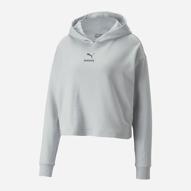 Bluza damska z kapturem krótka Puma Better 67003380 L Szara (4064537599280) - obraz 6